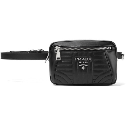 Prada Quilted leather belt bag ❤ liked on Polyvore (see more prada crossbodies)