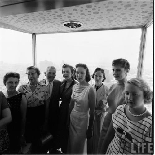 Riding the Starlite Roof Express at the El Cortez Hotel(J.R. Eyerman. 1956?)