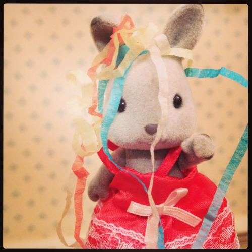 Happy New Year!  Michelle the rabbit wishes all her wonderful followers a happy New Year. She h