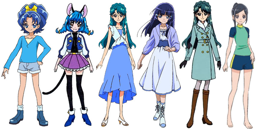 Mahou Furbies — Blue Cure civilian clothes.