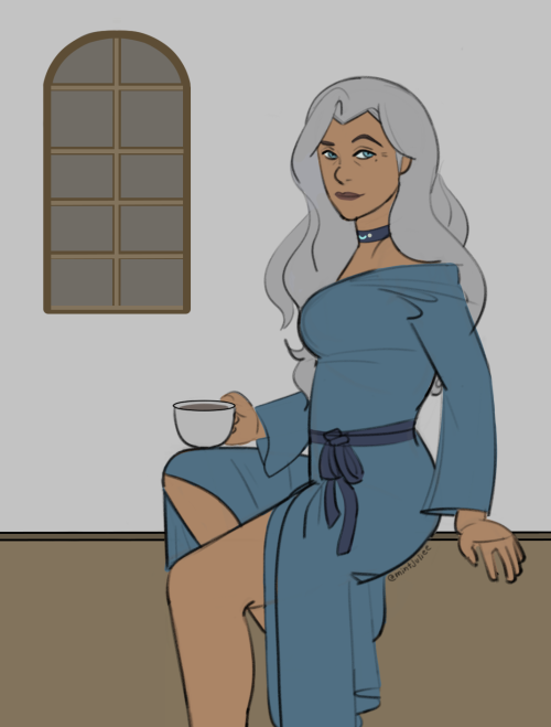 Just Had The Idea Of Drawing Kya II With Her Hair Down...Ko-fi / Art Tag