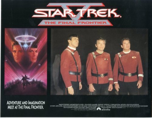 William Shatner, Leonard Nimoy and DeForest Kelley in “Star Trek V: The Final Frontier”  (1989)    l