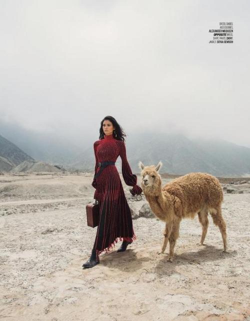 Juana Burga - Vogue Arabia: The WandererPhotos - A. Nogueira Makeup - Victor Noble 