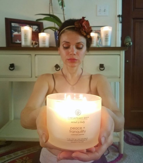 New Candlelight Meditation in Motion Class. Peace and Tranquility Candles from @chesapeakebaycandle.
