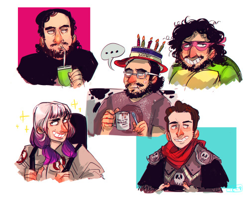 Finally found some time today to doodle my fav Cow Chop boys again.