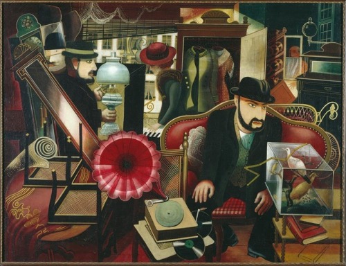 Junk shop (Trödelladen)   -   Ernst Thoms , 1926.German, 1896-1983Oil on canvas, 100 x 130.8 cm