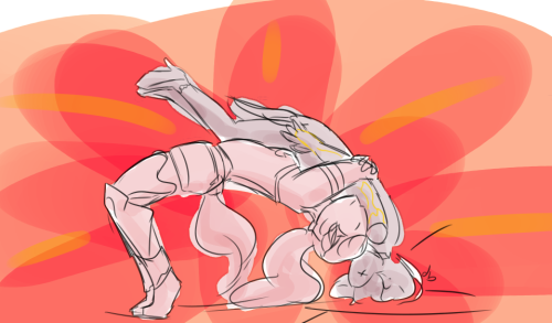 doodlebugarts:  I fixed the finale.You can’t tell me “Do you believe in destiny?” is a pre-death line when CLEARLY it’s a pre-asskicking line. Shout-out to @noticing-things-the-game who put the suplex idea in my head forever ago.