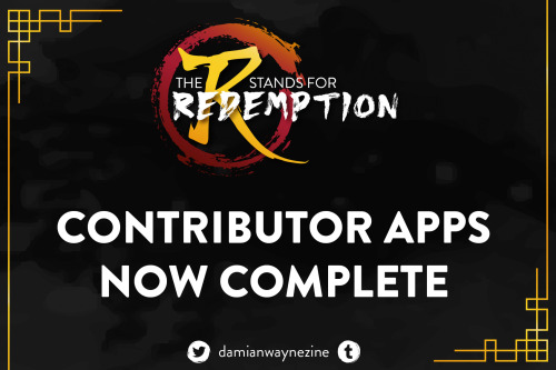  CONTRIBUTOR APPLICATIONS ARE CLOSED! A huge thank you to anyone who has applied! Results will be se