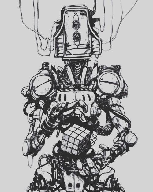 More robot sketching! :D #sketch #sketchbook #art #illustration #robot #digitalpainting #conceptart 