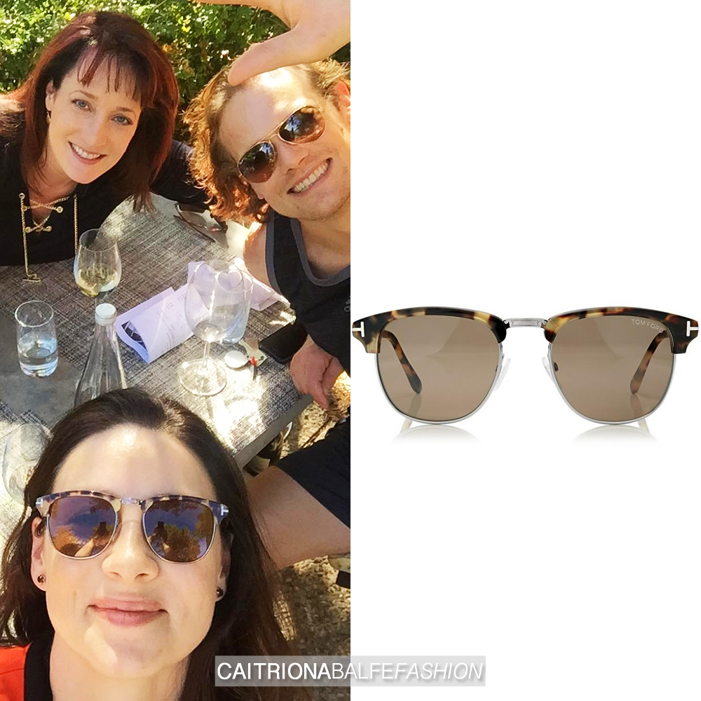 Caitriona Balfe Fashion — WHAT: Tom Ford Henry Sunglasses in Vintage Havana  ...