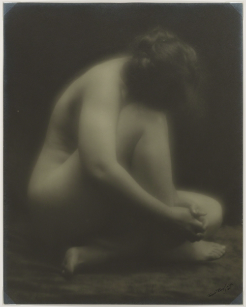 realityayslum:  Jessie Banfield  Crouching Nude, c1900 via SF Camera Work 2018 Benefit Auction