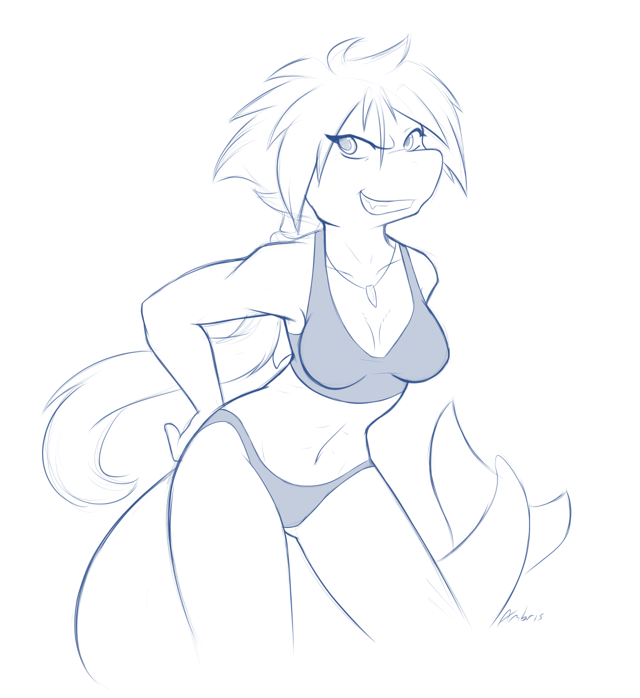ambrisart:  I drew a shark girl. I really don’t know why I love shark girls so