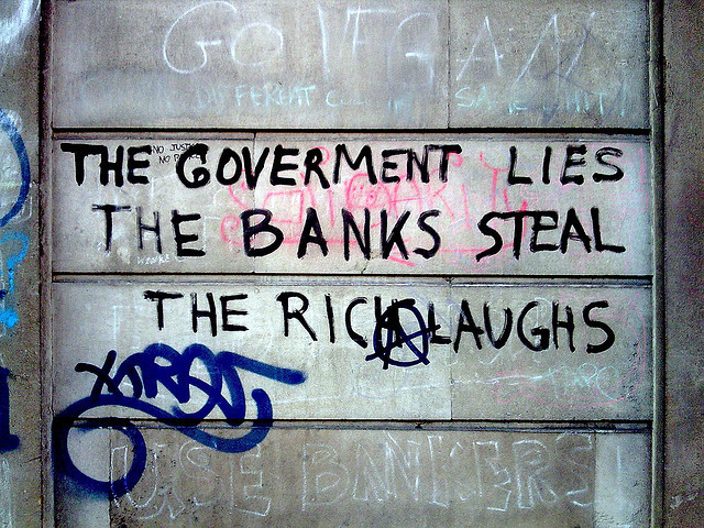 takrouri:  G20 Protest Graffiti - Bank of England by Matthew Benjamin Coleman on