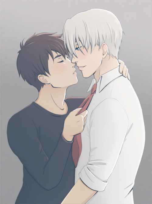 rabbitinheadlights:Victor likes it when Yuuri is forward 