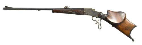 Engraved German schuetzen target rifle, late 19th centuryfrom Poulin Antiques