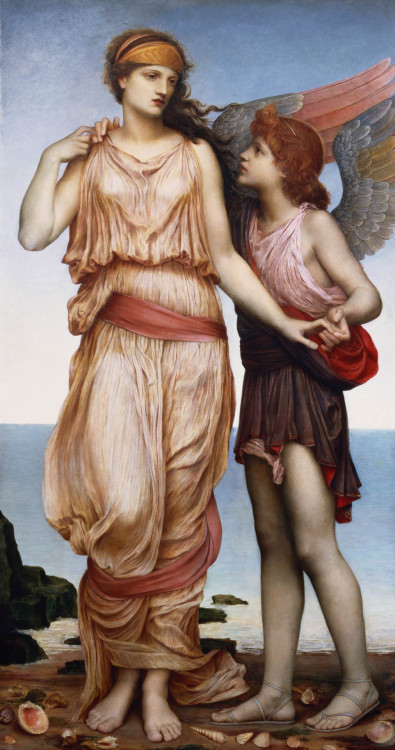 didoofcarthage:Venus and Cupid by Evelyn de Morgan1878The De Morgan Centre