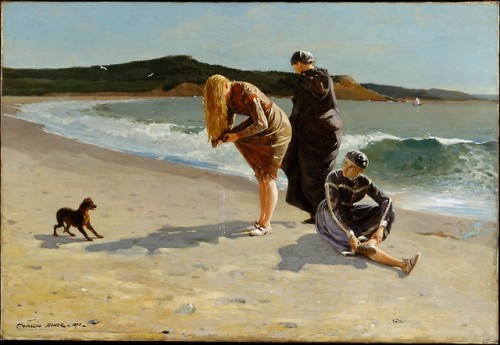 met-american-painting:Eagle Head, Manchester, Massachusetts (High Tide) by Winslow Homer, American P