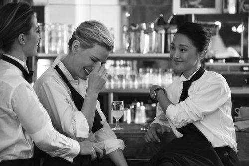 moviemakeher:Cate Blanchett, Emily Blunt and Zhou Xun suited up for IWC Schaffhausen’s ad campaign. 