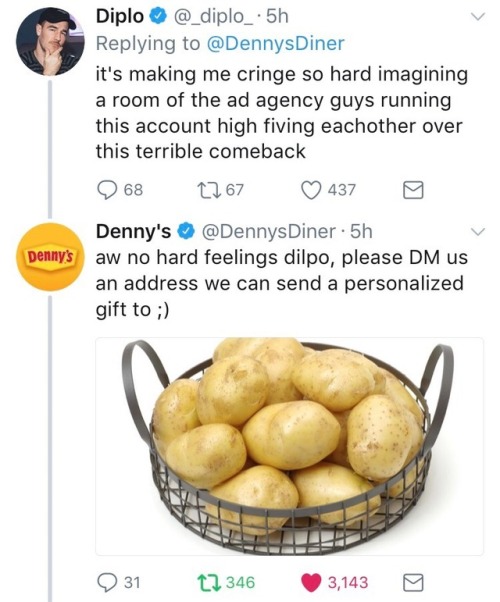 BLESS DENNY’S SOCIAL MEDIA TEAM 