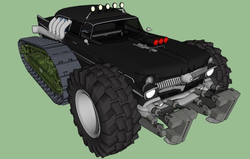 doof-warrior-vox:  Mad Max style car for pyroginas character; Drizzt