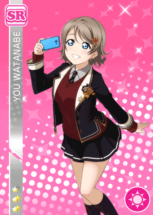 lovelive-news: [Aqours] Autumn Viewing Set [Part 2]Mari Ohara UR - Smile [Healer]Chika Takami SSR - 
