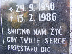 beyond-the-stars-there-is-you:  Rural Cemetery in PolandEpitaph: It’s sad for us to live, when your heart stopped to beat Notice that there is an accent on żyć (to live) but there is no accent on bić (to beat), has a mason forgotten about such an