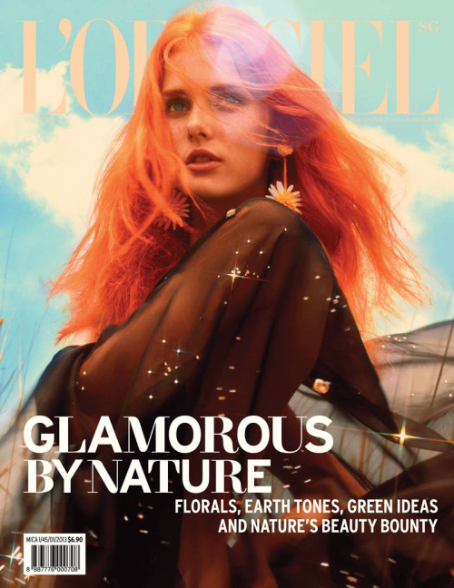 Jasmin Jalo Has a Natural High for L’Officiel Singapore’s May 2013 Cover Shoot