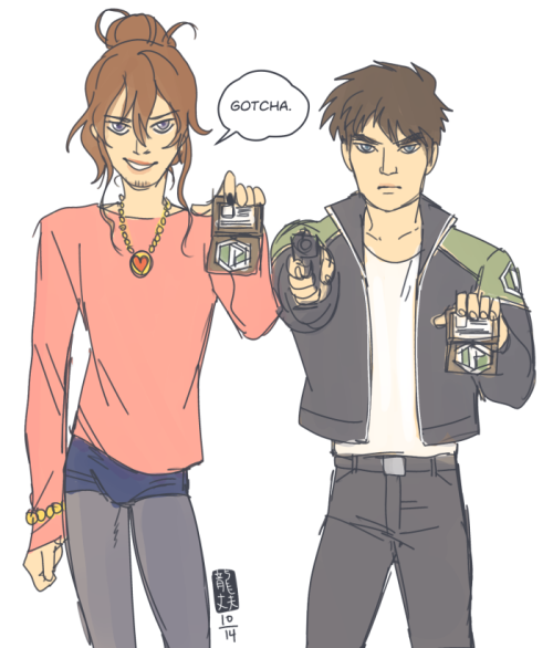 dragonhusbands: 1x2x1 week day 5: Preventer mission I like to think they’d make crime dramas b