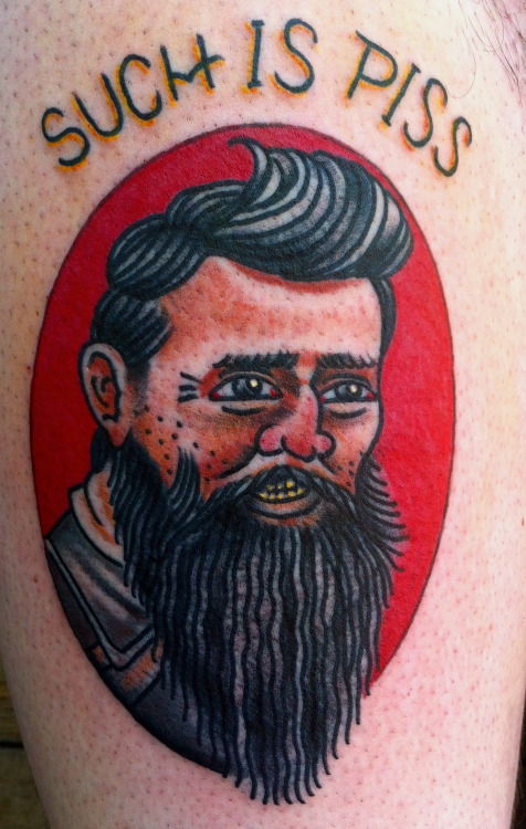 Did this ultra realistic portrait of Ned Kelly on a friend recently. This was his first tattoo and h