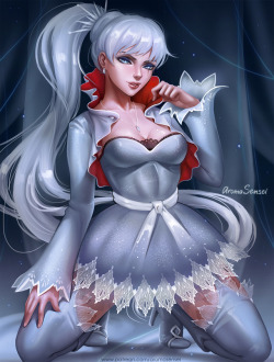 aromasensei:    Weiss Schnee from RWBY ❤  NSFW versions will be avaible on my PATREON!   (´• ω •`) ♡♥ Twitter ♥ Gumroad ♥ DeviantArt  ♥ Insta  ♥