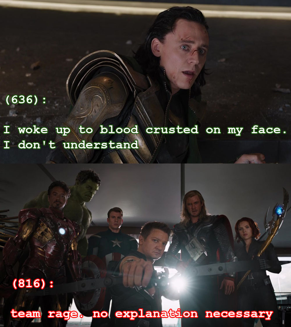 Texts From The Avengers