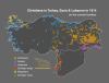 Christians in Modern-day Turkey, Syria and Lebanon in 1914.
by georgianmaps