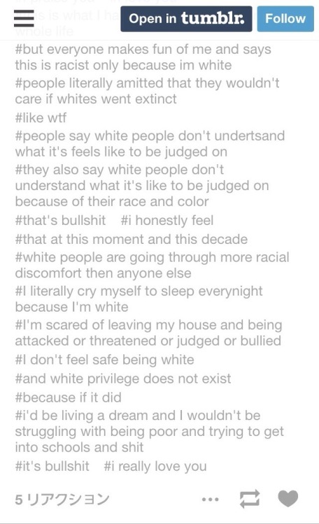 rapmonsters:  cantaloupemilk:  these tags have my vote for reach of the year  i literally cry myself asleep every night because im white.. i was born with glass bones and paper skin…. every morning I break my legs and every afternoon I break my arms..