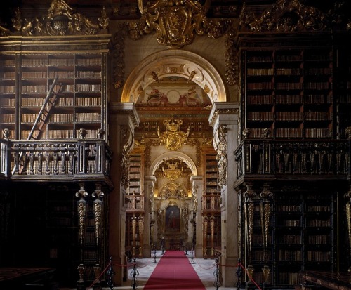 The Biblioteca Joanina is a Baroque library in the University of Coimbra (Portugal).