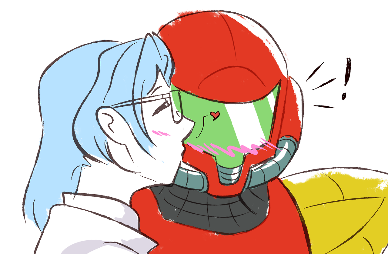 sarraceniarts: Young Samus drawings continues, in which Young Samus is a hero to