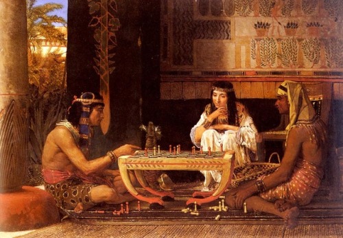 Egyptian Chess Players, Lawrence Alma-Tadema, 1879