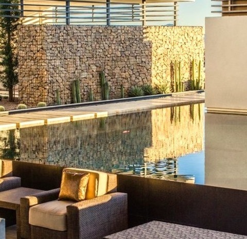 Infinity Pool Las VegasInspiration For A Massive Contemporary Backyard Renovation That Includes An Infinity