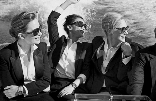 lipstick-andlesbians: dailyeblunt:Emily Blunt, Cate Blanchett & Zhou Xun© IWC Schaffhausen (