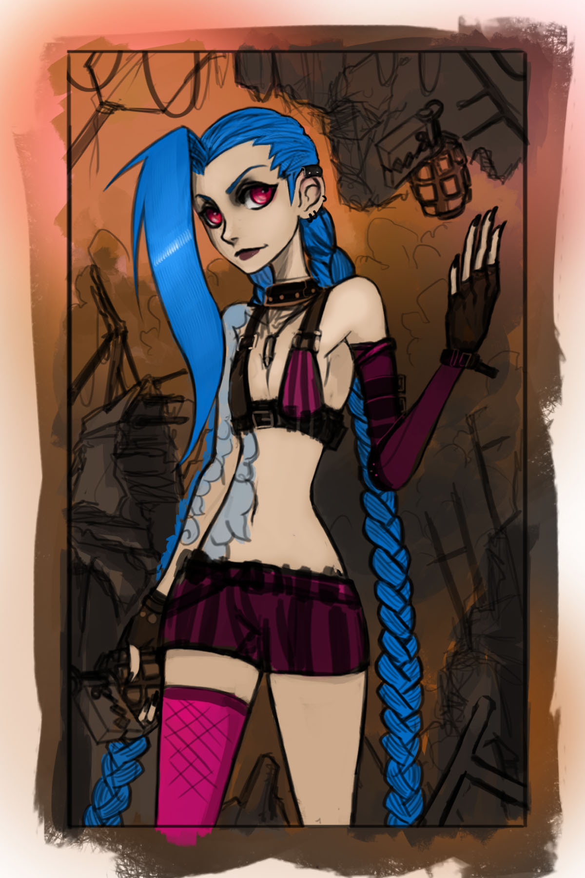 xluxifer:  All the Vi Artwork I did so far. Not sure If I want to scrap that Jinx