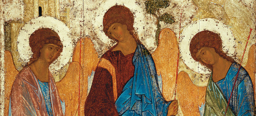 russian-style:Russian Orthodox icons and frescos painted by Andrei Rublev, one of the greatest medie