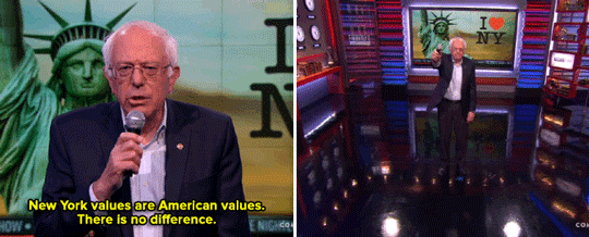 micdotcom:  Bernie Sanders teaches Ted Cruz and Donald Trump what New York values