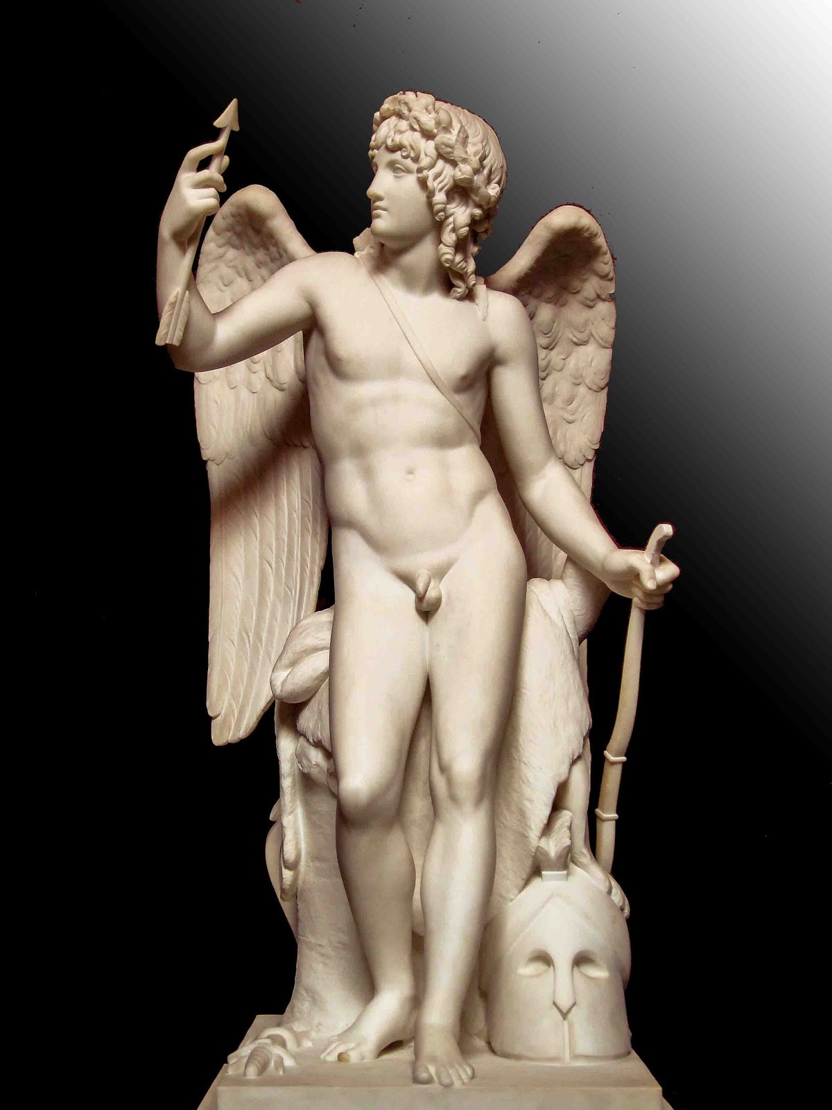 caligulasmuse:  statuemania-blog:  Cupid Triumphant by Bertel Thorvaldsen, Thorvaldsen