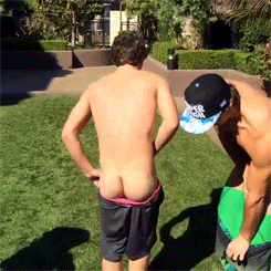 sexxxfame:  Keaton &amp; Wesley Stromberg doing the ALS Ice bucket challenge.