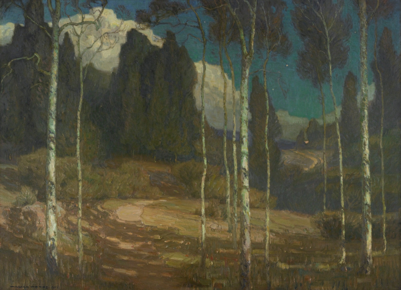 beardbriarandrose:  William Wendt, The Silence of Night, 1910, oil on canvas 