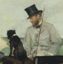 Detail from At the Races in the Countryside, Edgar Degas, 1869