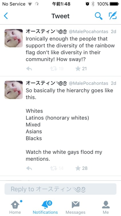 stopwhitepeopleforever: I had to squeeze these together but here’s a good portion of tweets f