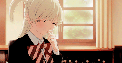 hanae-ichihara:“Well...there’s no school tomorrow, since it’s Saturday, right?”