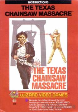 your-serrano-hermano:  Texas Chainsaw Massacre video game for the Atari 2600. I had heard of this years ago watching the angry video game nerd and since my love of horror is never in short supply I felt the need to post this. 