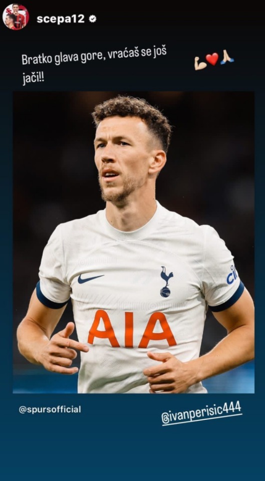 Other Players Wishing Perišić A Good Recovery: