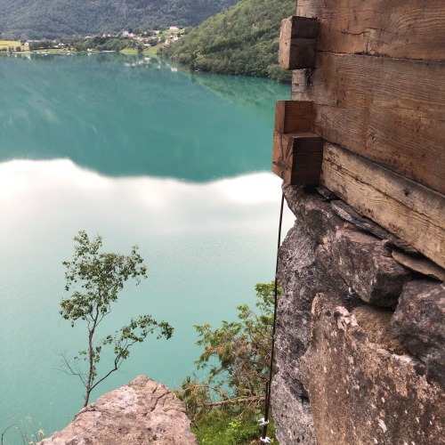 Wittgenstein’s reconstructed house in Skjolden, above the lake Eidsvatnet.The new house was re